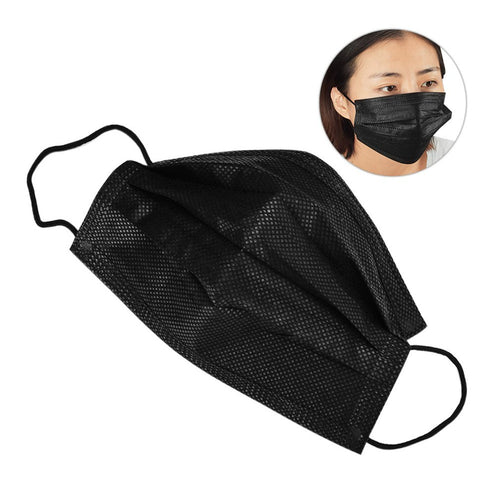 10 Pcs / Pack Disposable Non Woven Black Facial Mask Medical dental Earloop