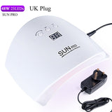 SUN PRO UV Lamp 48W Nail Dryer Machine 23 LEDs Red Light LCD Display Lamp Curing Gel Polish Manicure Auto Sensor Tool CHSUNPRO